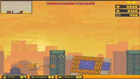 Nitrome: Rubble Trouble: Last level gameplay.