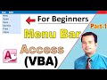 menu bar in access VBA Part 1