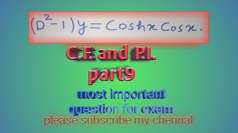Differential equations with constant coefficients/cf and pi/part9-||math master