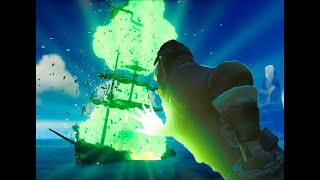 Blasting A Skelly Curse Galleon Crew - Sea of Thieves (Solo Gameplay)