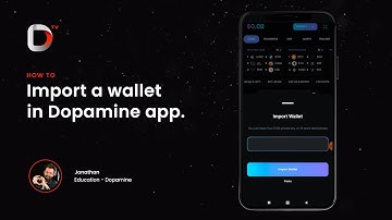 How to Import a Wallet in Dopamine App