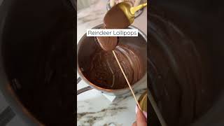 Easy No Bake Christmas Reindeer Lollipop Recipe! #shorts