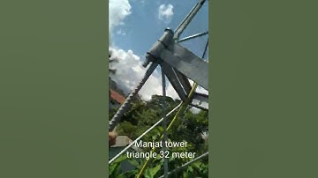 manjat tower triangle ketinggian 32 meter