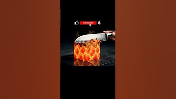 Satisfying Lava Block Cutting – Minecraft ASMR 🔥🗡️ #Shorts #ai