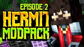 Minecraft: HermitPack Modded - SICK ELEVATOR & STORAGE: Episode 2