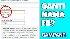 Cara ganti nama fb tanpa menunggu 60 hari 2019.|| 100% berkerja! - Durasi: 4.38. 