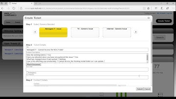 Connectwise - Portal - Creating Service Ticket