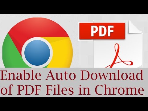 How to Enable Auto Download of PDF files in Google Chrome Instead of Opening them in Chrome