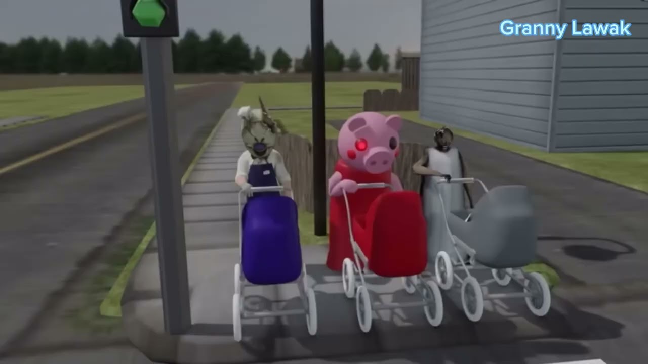 Granny kena kejar dengan siren head | Granny Lawak Malaysia #grannymeme #granny