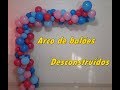 Arco desconstruido de balões  (tema chá revelação) ou qualquer tema - deconstructed bow of balloons