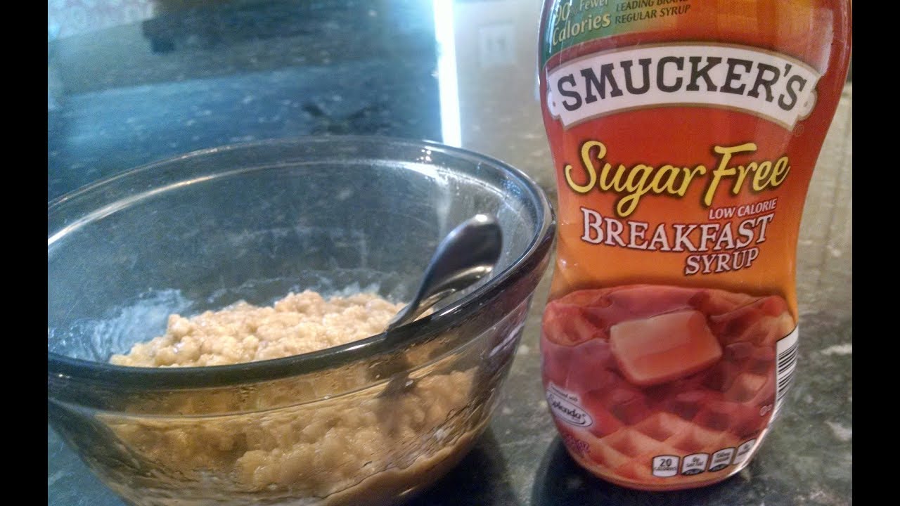 Sugar Free Syrup Oatmeal Recipe - YouTube