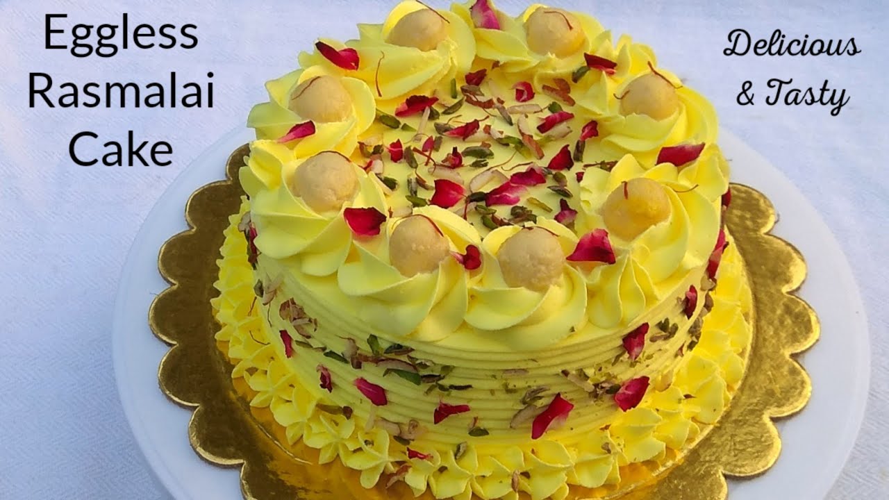 Eggless Rasmalai Cake || Rasmalai Cake || Eggless Cake || Cake ...