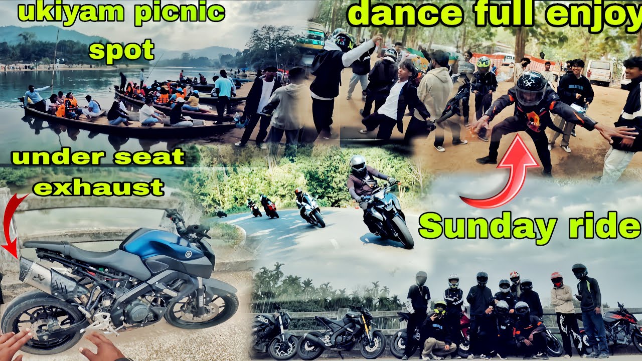 Sunday ride full enjoy 😃 ukiyam picnic spot 🏍️ 