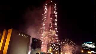 Burj Khalifa New Years Fireworks 2013 - Dubai