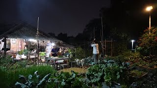 ใช้ชีวิตที่สวนผักในเมืองEp.44เช้าตัดผัก เย็นจัดปาร์ตี้ Living in our urban garden in Bangkok.