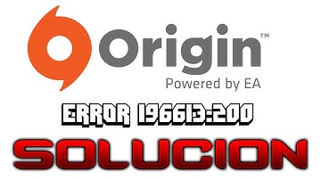 [TUT] origin error 196613:200 (spanish) (español)