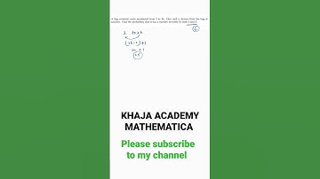 A bag contains card numbered from 2 to 26.