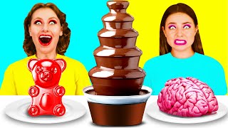 Chocolate Fountain Fondue Challenge | Awesome Kitchen Hacks by TeenTeam Challenge