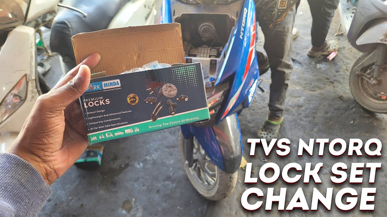 TVS NTORQ Lock Set Change | Spark Minda Lock for NTORQ