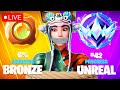 BRONZE to UNREAL SPEEDRUN with CourageJD! (Fortnite)
