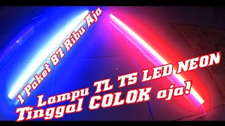 Lampu TL Neon t5 Led ini sangat cocok buat kalian yang lagi bikin set up lampun rgb kamar ataupun st. 