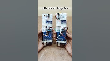 LoRa module range test with help of Arduino UNO.. #electronic #engineering #iot #tech #project