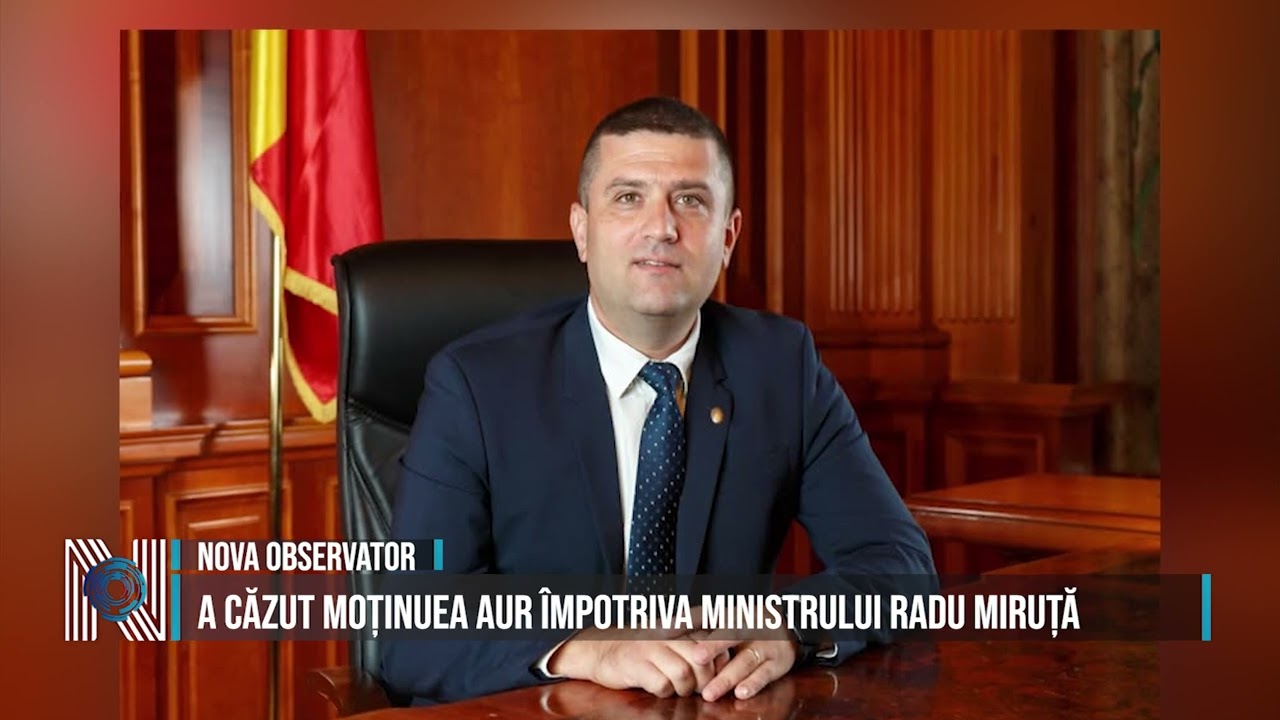 A căzut moținuea AUR împotriva ministrului Radu Miruță