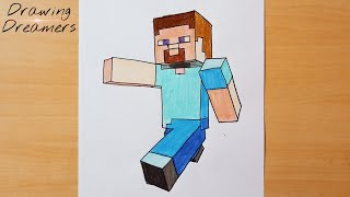 How To Draw Minecraft Steve Minecraft