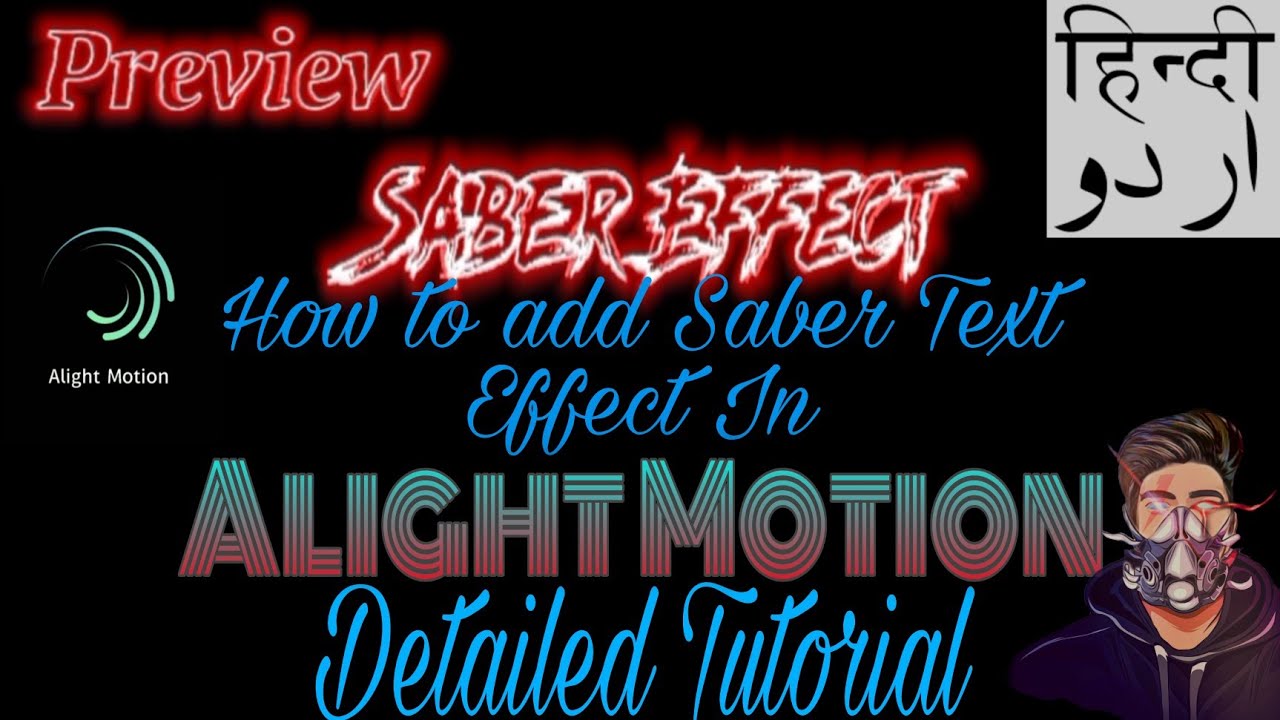 How to make SABER EFFECT TEXT IN ALIGHT MOTION ANDROID DETAILED TUTORIAL BY LEGEND Hamza.