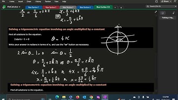5.5.o Solving a trigonometric equation involving an angle multiplied by a constant