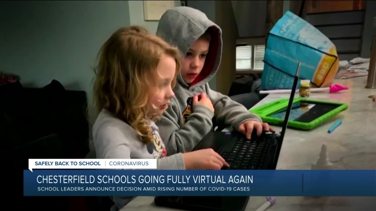 As COVID spikes, Chesterfield Schools return to virtual learning - YouTube