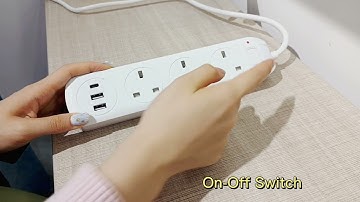 3 way Extension lead  socket with usb port and usb c |Make in Foshan guanglong electrical