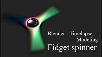 Blender 3D modeling timelapse - Fidget spinner