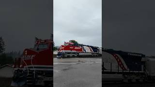 RARE BNSF 250th Anniversary Units Haul Passenger Train on Stampede Pass Line! #shorts #bnsfrailroad