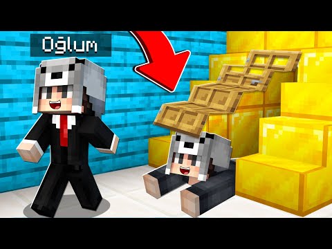 OĞLUMUN EVİNE GİZLİCE GİRMENİN 3 YOLU 😱 - Minecraft