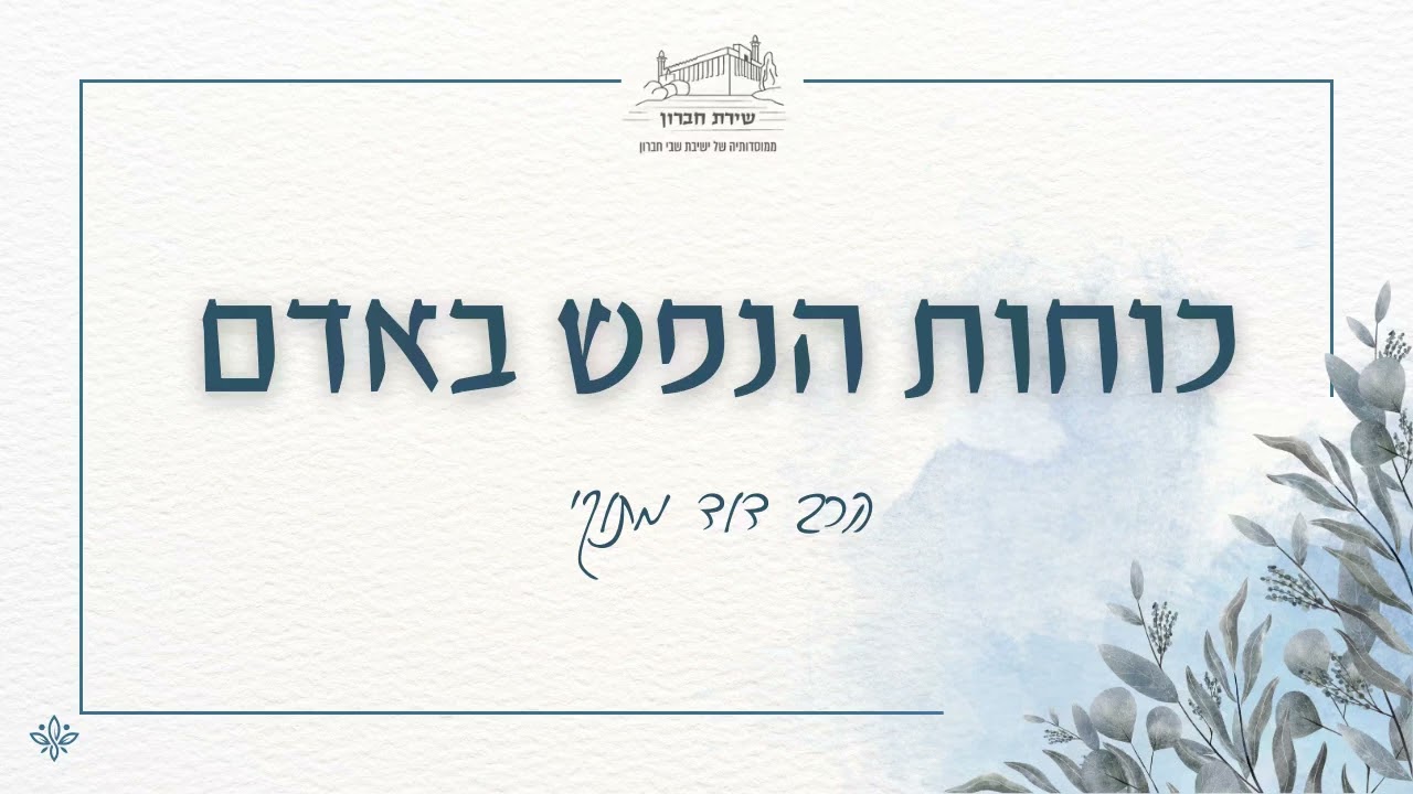 איך לדייק את סדרי העדיפויות בחיים שלי? | כוחות הנפש באדם [17] | הרב דוד מתוקי | תשפ