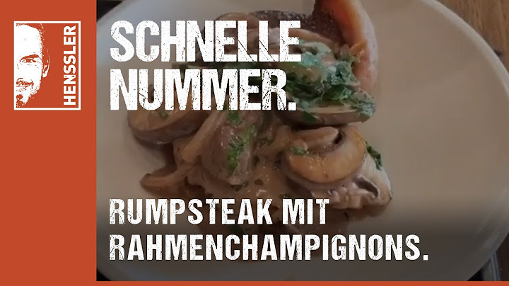 Quick rump steak recipe with creamed mushrooms by Steffen Henssler