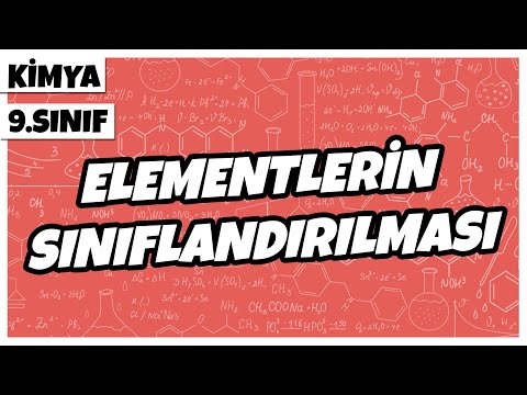 9. Sınıf Kimya - Elementlerin Sınıflandırılması | 2022