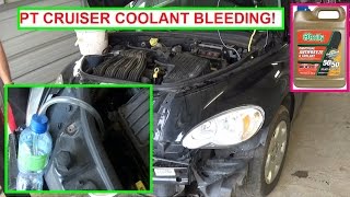 Chrysler Pt Cruiser Cooling System Bleeding  Coolant Bleeding  Antifreeze bleeding procedure