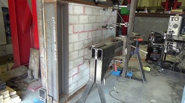 Masonry infilled Frame out-of-plane test (Steel Frame)