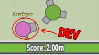 DIEP.IO WORLD RECORD 2 MILLION SCORE FLANK GUARD?!? // KILLED BY THE DEVELOPER HIMSELF??????????