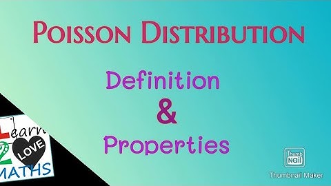 Poisson Distribution  : Definition  & Properties (malayalam).
