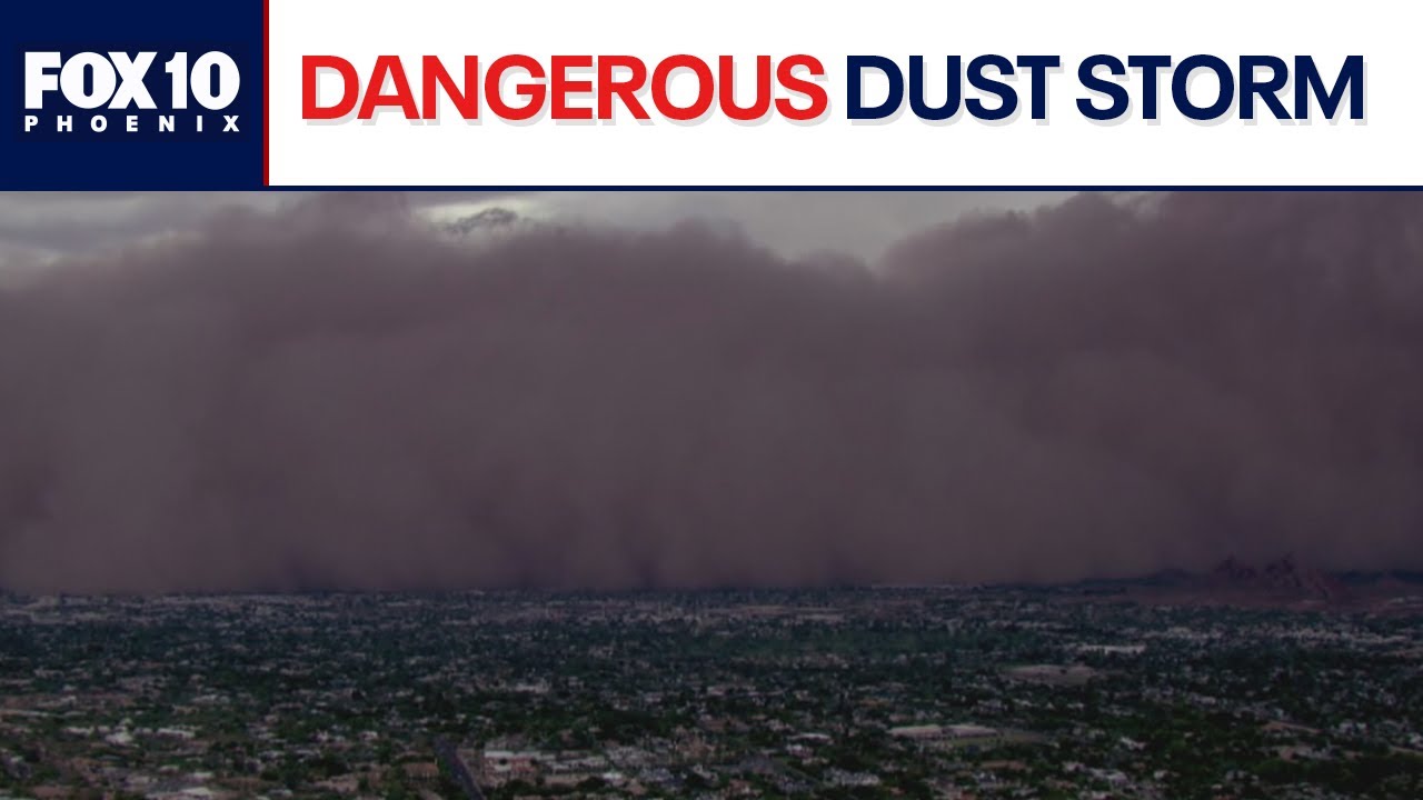 Monsoon dust storm blankets Phoenix area | FOX 10 Phoenix - YouTube