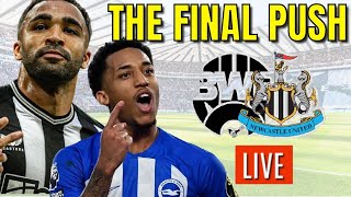 It's CRUNCH time in Newcastle's pursuit of European football | LIVE Brighton Match Preview