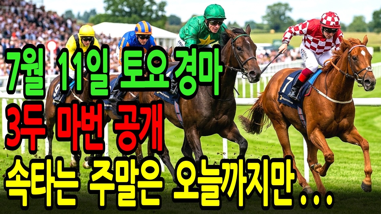 7월 11일 토요일 경마~결승선 코앞에서 좌절했던 분만 이 영상 꼭 보세요~ㅣ승전경마 전문가의 이변 포착 l 경마 l 경마예상 l 코리아레이스 l 검빛경마 ㅣ경마정보
