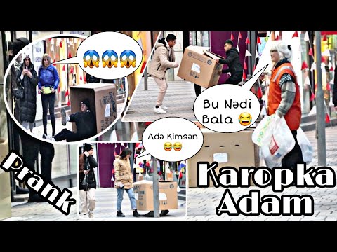 PRANK KAROBKA ADAM İNSANLAR ŞOK İNSANLAR İPTAL 😂  | Sərbəst Vlog | SUMQAYIT