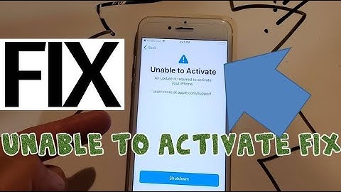 How to Fix Unable to Activate An Update is Required to Activate your iPhone after iOS update