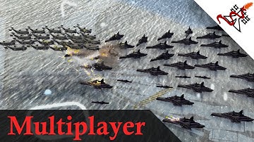 Supreme Commander 2 - 6P FFA Naval vs Air | Multiplayer Gameplay