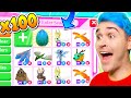 OPENING *100 MYTHIC EGGS* To Get EVERY MEGA *MYTHICAL PET* CHALLENGE (EXPENSIVE) Adopt Me Roblox