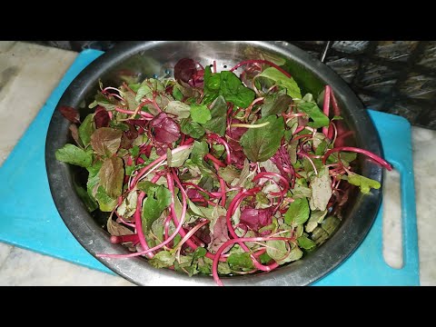 Kosala saga bhaja l Amarnath leaves stir fry l Simple,quick and very easy Saag recipe l साग भाजी l